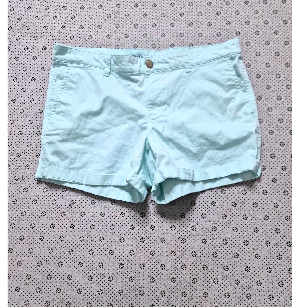 GAP Khakis by GAP Girlfriend 5 Inch Short Light Aqua Blue Size 12/31‎